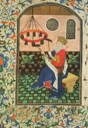 Ms Gen 288 f.183v King and music、c.1460