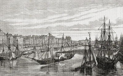 18世紀のフランス、ナント、ルイブラン（1811-82）の「歴史革命フランチャイズ」から、シャルルモーランド（fl.1863-81）1847-62によって彫刻