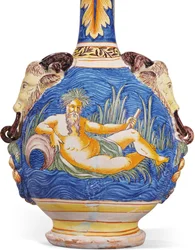 2つのひょうたんのペアの1つ、ヌヴェール、c.1680-1700