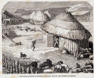 パリの入植者は、家、家族、ペキュールを持つことができた（ルテイスのガリア系住民） - "Paris a travers les centuries" にて