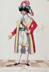 ポール・フランソワ・ジャン・ニコラ（1755-1829）バラスの子爵（色彫り）