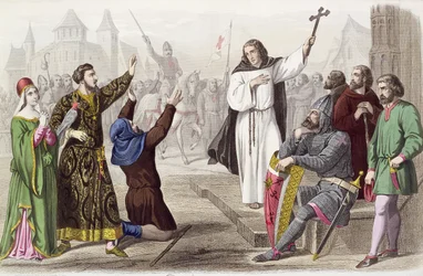 ピーター、隠者（1050-1115）1095年の第一次十字軍の間に説教