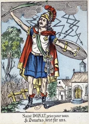 敬虔なイメージ "Saint Donat, pray for us"