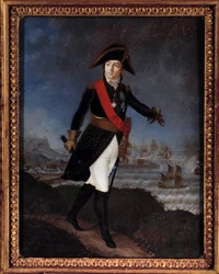 ルイ・アレクサンドル・ベルティエ（1753-1815）の胴体部分の肖像 無名の絵画