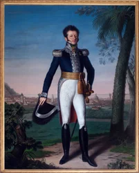 維新後のニース総督、アンニバル・デ・サルーセス（アンニバレ・ディ・サルーゾ）（1776-1852）の肖像 - ジャン・ヴァッカによる絵画、油彩・キャンバス、フランス美術 - ニース市立公文書館