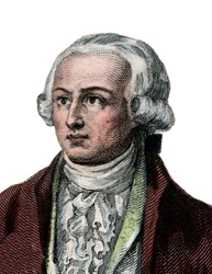 フランスの化学者、アントワーヌ・ローラン・ド・ラヴォワジエ（1743-1794）の肖像。