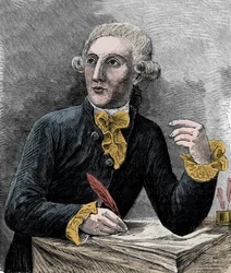Antoine Laurent de Lavoisier (1743-1794), French chemist - Portrait of Antoine Laurent de Lavoisier (1743-1794), French chemist - Engraving in "Sciences à la gratete de tous - physics et chimie populaires" by Alexis Clerc - End 19th century - P