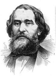 アルゼンチン大統領Bartolome Mitre (1821-1906)の肖像。10月24日付「Le Monde Illustré」1230号に掲載された図版