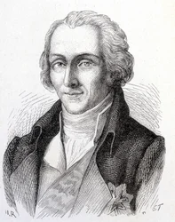 アメリカの物理学者Benjamin de Rumford (1753 - 1814)の肖像 - "Album of Science; illustrious scientists; Great discoveries" 1896年