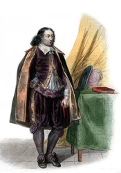 フランスの数学者であり作家であるブレーズ・パスカル（1623-1662）の肖像。