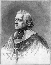 マルセイユの前夜祭であるシャルル・ジョセフ・ユージン・ド・マゼノ（1782-1861）の肖像。6月1日付「イラストレーション・ワールド」216号に掲載された版画の肖像