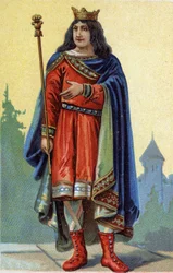 695年から711年までフランク王国の王であったChildebert IIIの肖像。