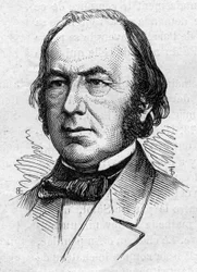 クロード・ベルナール（1813-1878）の肖像。1874年3月14日付「Le Monde Illustré」883号に掲載された版画。