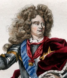 フランスの元帥、クロードルイヘクタードヴィラール（1653-1734）の肖像。