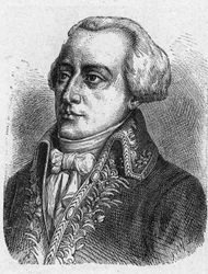 戦争長官クロード・ルイ・プティエット（1749 - 1806）の肖像。1889年のエングレーヴィング。個人蔵。
