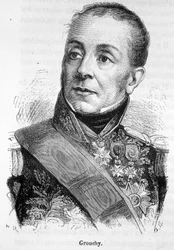 フランス元帥グルーチー侯爵エマニュエルの肖像（1766〜1847年） - アンリ・マルタン著「フランス史」より