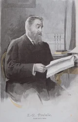 La Revue IllustreeのEugene Poubelle（1831-1907）の肖像。 1893年6月15日（カラー彫刻）