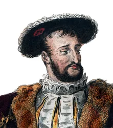 フランス国王フランシス1世（1494-1537）の肖像。
