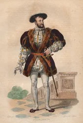 フランス国王フランシス1世（1494-1537）の肖像。