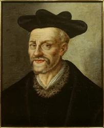 フランソワ・ラブレー（1494-1553）は、フランスの作家・医師。フランス派の絵画。16世紀。日 0,49x0,40 m Musee du chateau de Versailles