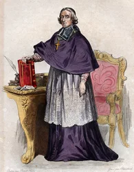 フランソワ・ド・ポン・ド・サリナック・デ・ラ・モート・フェネロン（1651-1715）、フランスの大司教、神学者、詩人、作家の肖像。