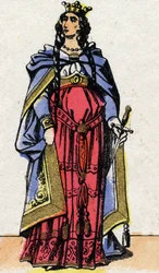Neustriaの女王Fredegonde（545-597年）の肖像。