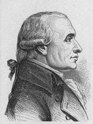 フランスの数学者であるガスパール・モンジュ（1746～1818）の肖像画。