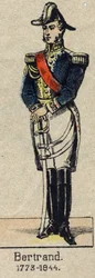 帝国伯爵アンリ＝ガティアン・ベルトラン将軍（1773-1844）の肖像。19世紀末のエピナルの画像。