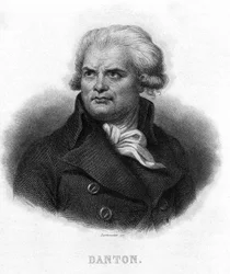ジョルジュ・ジャック・ダントン（1759-1794）の肖像-ティエール作「フランス革命」にて19世紀
