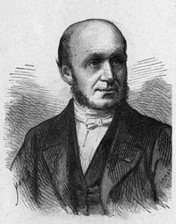 フランスの医師Guillaume Benjamin Duchenne de Boulogne (1806 - 1875)の肖像 - 1896年の "Album de la Science; illustrious scientists; Great discoveries "に掲載。