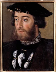 ランゲイ公ギヨーム・ド・ベレー（1491-1543）の肖像 トリノとピエモンの総督を務めた。16世紀の匿名の絵画。薄暗い。0.32x0.23 m. Versailles, Chateaux de Versailles et de Trianon - ランゲイ公ギヨーム・ド・ベレーの肖像 (1491-15