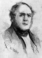 フランスの上院議員、Henri Boulay de la Meurthe (1797-1858)の肖像。1858年12月4日付「Le Monde Illustré」85号に掲載されたモランの版画。