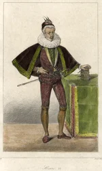 フランス王ヘンリー3世（1551 - 1589）の肖像。