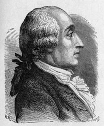 フランスの物理学者、ジャック・アレキサンドル・セザール・シャルル（1746 - 1823）の肖像。