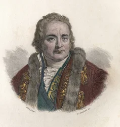 フランスの化学者・政治家であるシャンテループ伯爵ジャン・アントワーヌ（Jean - Antoine）・シャパル（1756-1832）の肖像。"Portraits of Useful Men "にて