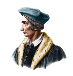フランスの医師、天文学者、数学者、ジャンフェルネル（1497-1558）の肖像。
