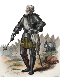フランスの元帥であるブシコーと呼ばれるジャンIIルマイングル（ルメアングル）（1366-1421）の肖像画。