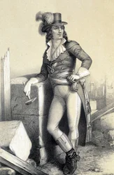 フランスの政治家、ジャン・マリー・コロ・デルボワ（1750-1796）の肖像。アルベール・モーランの「フランス革命史ギャラリー」所蔵