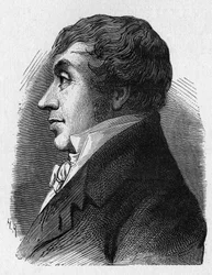 共和国時代に軍用機の司令官を務めたジャン・マリー・ジョセフ（Jean-Marie-Joseph）・クーテル（1748-1835）の肖像 - 「科学のアルバム；輝かしい科学者；偉大な発見」1896年掲載