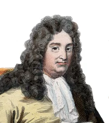 フランスの劇作家、ジャンラシーヌ（1639〜1699）の肖像。