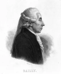 ジャン・シルヴァン・バイリー（1736-1793）の肖像-ティエール作「フランス革命」にて19世紀