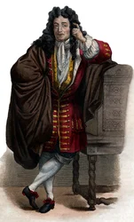 フランスのエッセイストであり道徳家であるジャン・ド・ラ・ブリュイエール（ラブリュイエール）（1645-1696）の肖像。