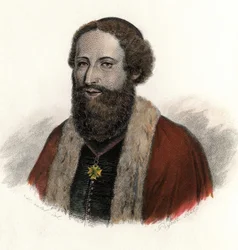 フランスの旅行家・植物学者であるジョセフ・ピトン・ド・トゥルヌフォール（1656-1708）の肖像。有用な人物のポートレート」にて