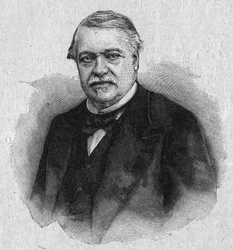 フランスの経済学者・政治家であるレオン・セイ（1826-1896）の肖像。4月30日の「La gazette du dimanche」に掲載された図版