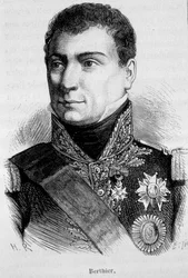 フランスの元帥、ルイ・アレクサンドル・ベルティエ（1753～1815年）の肖像 - アンリ・マルタン作「フランス史」より