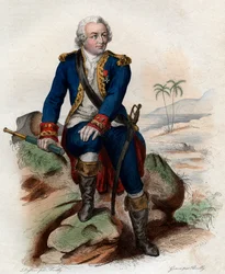 フランスの提督兼探検家、ルイアントワーヌ、コントドブーゲンビル（1729-1811）の肖像。