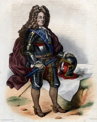 ルイジョセフドブルボン、ヴァンドーム公爵（1645-1712）、フランスの軍事指揮官、フランス元帥の肖像画。