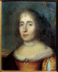 マダム・ド・スクデリ（またはマドレーヌ・ドゥ・スクデリ（1607 - 1701）、フランスの文学者）の肖像。フランス派の匿名絵画