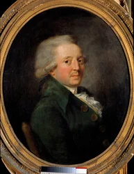 フランスの哲学者、マリー・ジャン・アントワーヌ・ニコラ・ド・カリタット（コンドルセ侯爵）（1743-1793）の肖像。匿名のフランス絵画