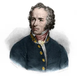 フランスの軍事指導者で政治家のマクシミリアン・セバスティアン・フォワ（1775-1825）の肖像。ルイ・ド・コルムナン・ティモン著『弁論家の書』所収。1842年。個人蔵